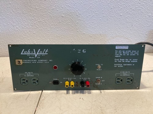 Lab volt model 37a variable - lab-volt,